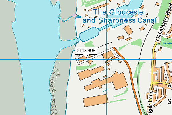 GL13 9UE map - OS VectorMap District (Ordnance Survey)