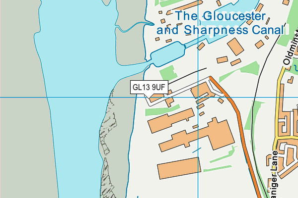 GL13 9UF map - OS VectorMap District (Ordnance Survey)