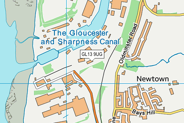 GL13 9UG map - OS VectorMap District (Ordnance Survey)
