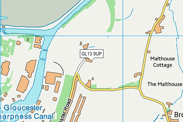 GL13 9UP map - OS VectorMap District (Ordnance Survey)