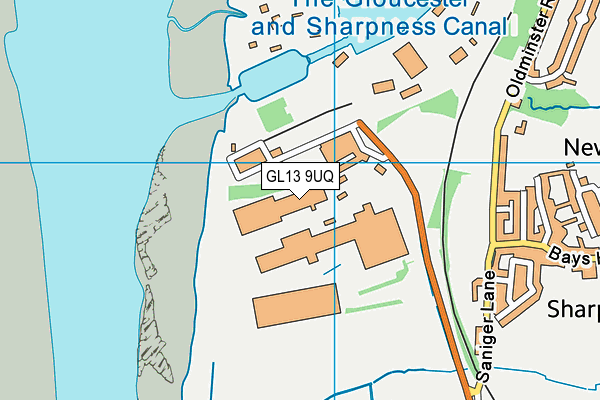 GL13 9UQ map - OS VectorMap District (Ordnance Survey)