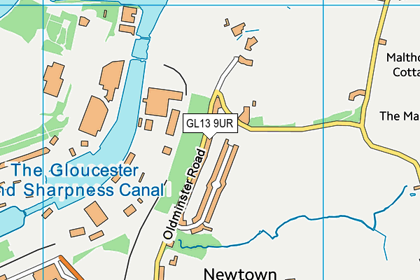 GL13 9UR map - OS VectorMap District (Ordnance Survey)
