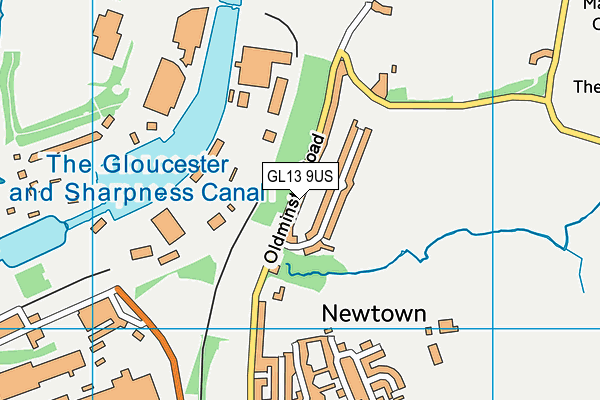 GL13 9US map - OS VectorMap District (Ordnance Survey)