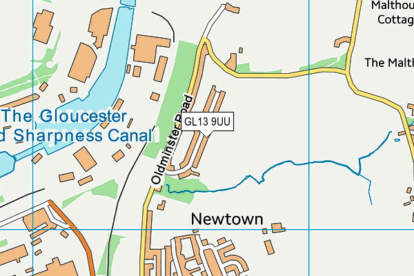 GL13 9UU map - OS VectorMap District (Ordnance Survey)