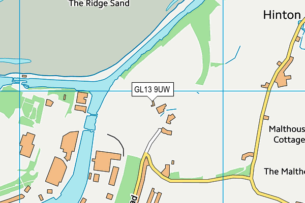 GL13 9UW map - OS VectorMap District (Ordnance Survey)