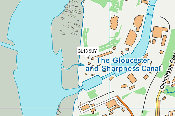 GL13 9UY map - OS VectorMap District (Ordnance Survey)