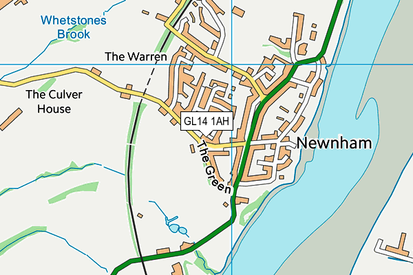 GL14 1AH map - OS VectorMap District (Ordnance Survey)