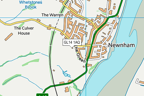 GL14 1AQ map - OS VectorMap District (Ordnance Survey)