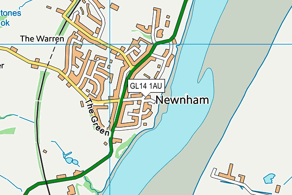 GL14 1AU map - OS VectorMap District (Ordnance Survey)