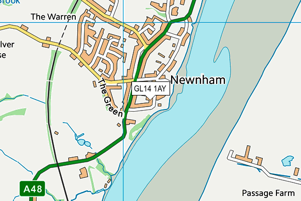 GL14 1AY map - OS VectorMap District (Ordnance Survey)