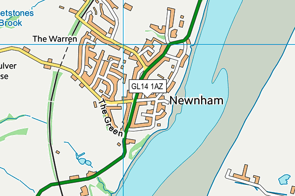 GL14 1AZ map - OS VectorMap District (Ordnance Survey)