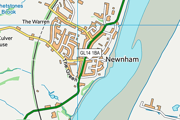 GL14 1BA map - OS VectorMap District (Ordnance Survey)