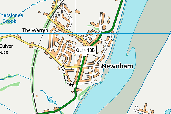 GL14 1BB map - OS VectorMap District (Ordnance Survey)