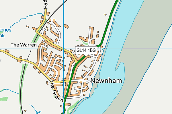 GL14 1BG map - OS VectorMap District (Ordnance Survey)