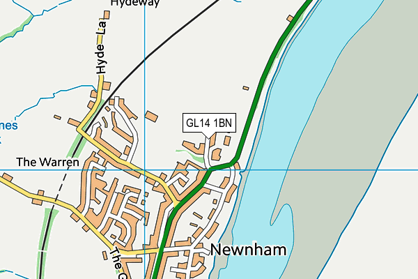 GL14 1BN map - OS VectorMap District (Ordnance Survey)
