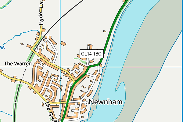 GL14 1BQ map - OS VectorMap District (Ordnance Survey)