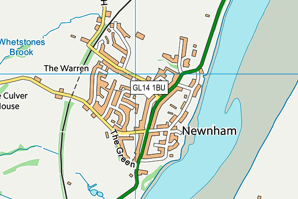 GL14 1BU map - OS VectorMap District (Ordnance Survey)