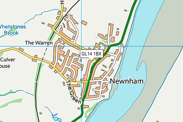 GL14 1BX map - OS VectorMap District (Ordnance Survey)