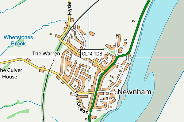 GL14 1DB map - OS VectorMap District (Ordnance Survey)