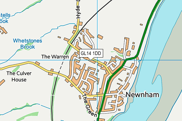 Newnham Recreation Ground map (GL14 1DD) - OS VectorMap District (Ordnance Survey)