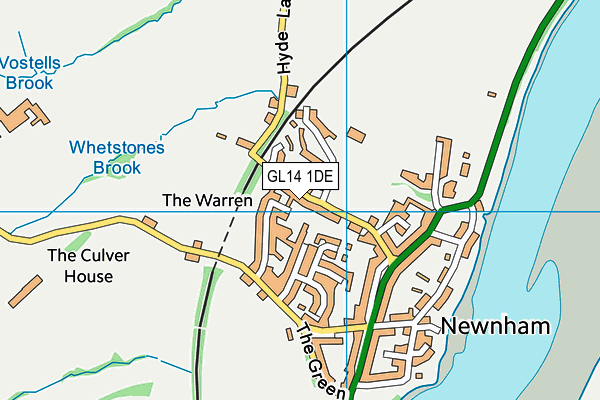 GL14 1DE map - OS VectorMap District (Ordnance Survey)