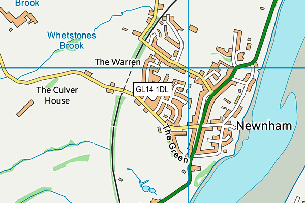 GL14 1DL map - OS VectorMap District (Ordnance Survey)