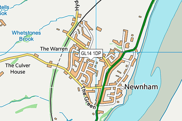 GL14 1DP map - OS VectorMap District (Ordnance Survey)