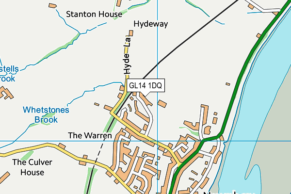 GL14 1DQ map - OS VectorMap District (Ordnance Survey)