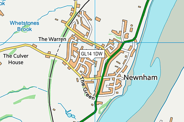 GL14 1DW map - OS VectorMap District (Ordnance Survey)