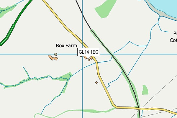 GL14 1EG map - OS VectorMap District (Ordnance Survey)