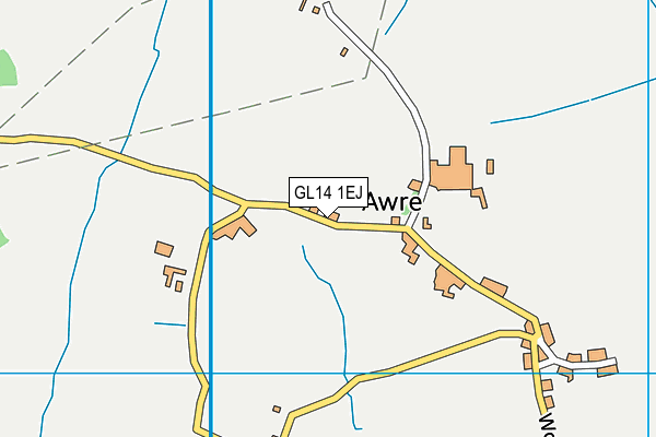 GL14 1EJ map - OS VectorMap District (Ordnance Survey)