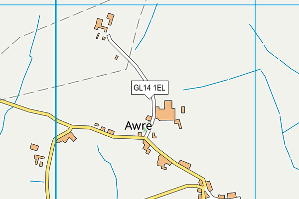 GL14 1EL map - OS VectorMap District (Ordnance Survey)