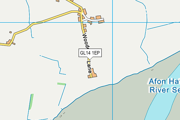 GL14 1EP map - OS VectorMap District (Ordnance Survey)