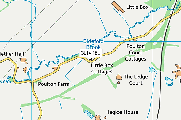 GL14 1EU map - OS VectorMap District (Ordnance Survey)