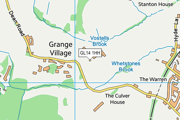 GL14 1HH map - OS VectorMap District (Ordnance Survey)