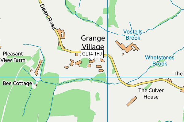 GL14 1HJ map - OS VectorMap District (Ordnance Survey)