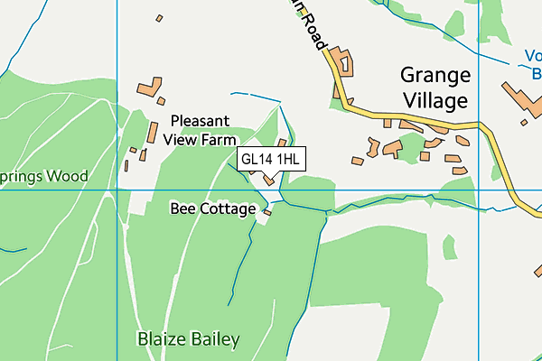 GL14 1HL map - OS VectorMap District (Ordnance Survey)