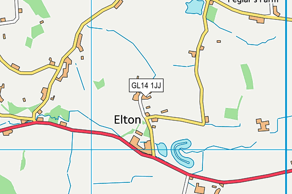 GL14 1JJ map - OS VectorMap District (Ordnance Survey)