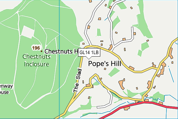 GL14 1LB map - OS VectorMap District (Ordnance Survey)