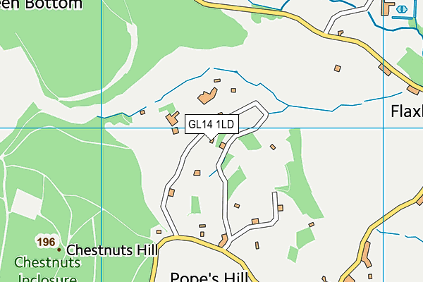 GL14 1LD map - OS VectorMap District (Ordnance Survey)