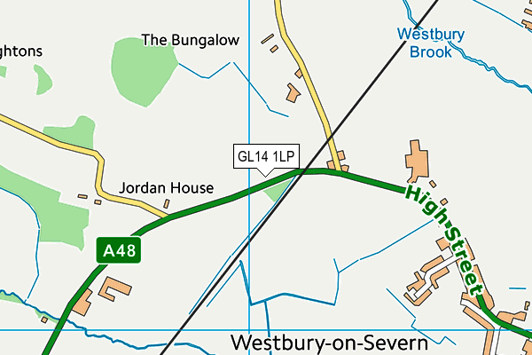 GL14 1LP map - OS VectorMap District (Ordnance Survey)