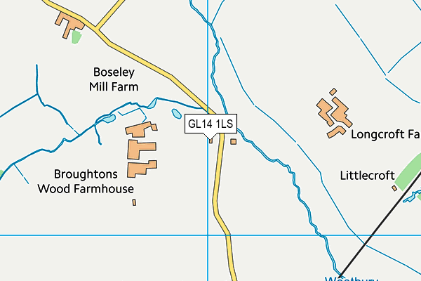 GL14 1LS map - OS VectorMap District (Ordnance Survey)