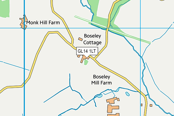 GL14 1LT map - OS VectorMap District (Ordnance Survey)