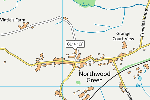 GL14 1LY map - OS VectorMap District (Ordnance Survey)