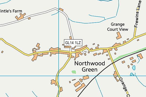 GL14 1LZ map - OS VectorMap District (Ordnance Survey)