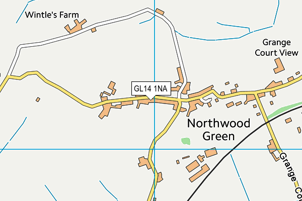 GL14 1NA map - OS VectorMap District (Ordnance Survey)