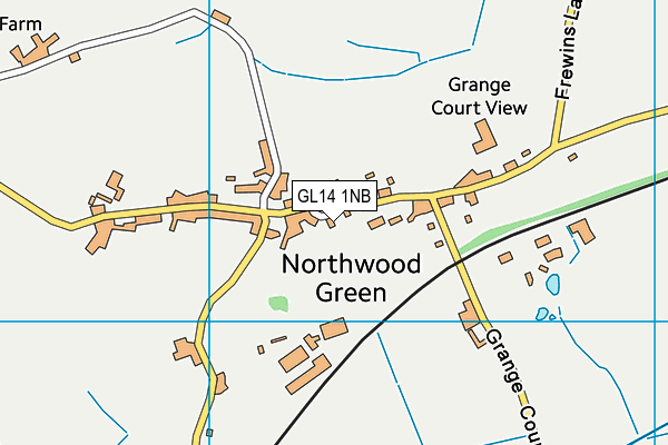 GL14 1NB map - OS VectorMap District (Ordnance Survey)