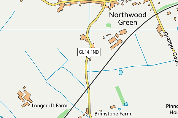 GL14 1ND map - OS VectorMap District (Ordnance Survey)