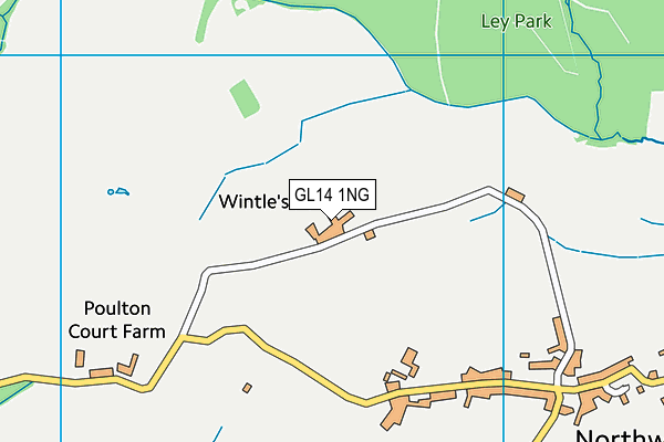 GL14 1NG map - OS VectorMap District (Ordnance Survey)