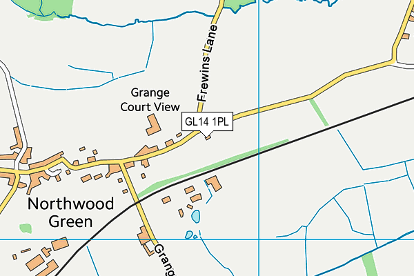 GL14 1PL map - OS VectorMap District (Ordnance Survey)